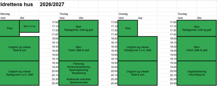 Partioppsett Molde skoleåret 2026/2027